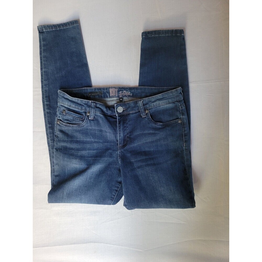 Kut From The Kloth Jeans VIV Toothpick Skinny Medium Wash Blue Sz Women's 10 - Picture 3 of 9